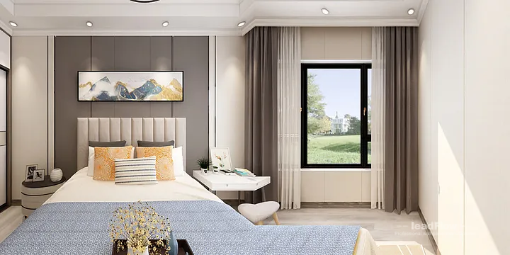 WPC Interior Panel Design for Hangzhou Apartment &mdash; Master Bedroom Focus in Hangzhou, China - photo 11