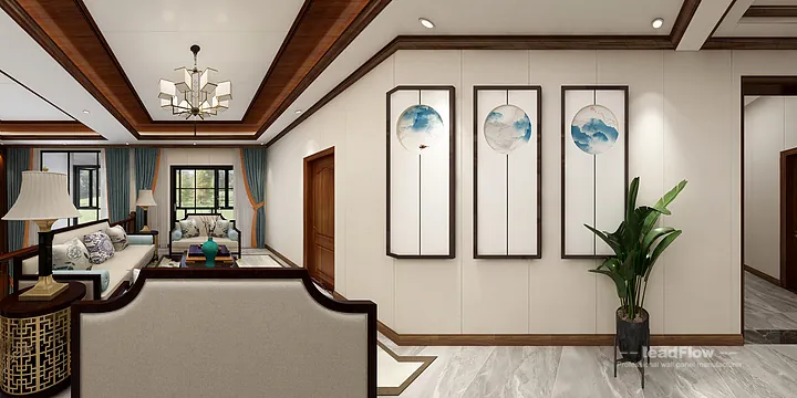 WPC Interior Panel Design for Hangzhou Apartment &mdash; Master Bedroom Focus in Hangzhou, China - photo 15