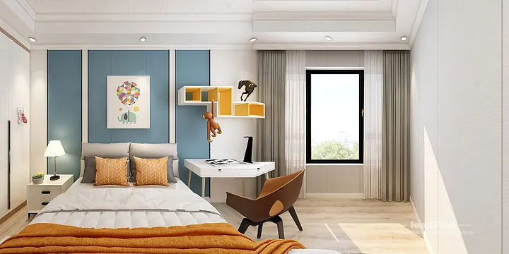 WPC Interior Panel Design for Hangzhou Apartment &mdash; Master Bedroom Focus in Hangzhou, China - photo 6