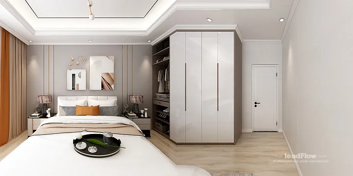 WPC Interior Panel Design for Hangzhou Apartment &mdash; Master Bedroom Focus in Hangzhou, China - photo 7