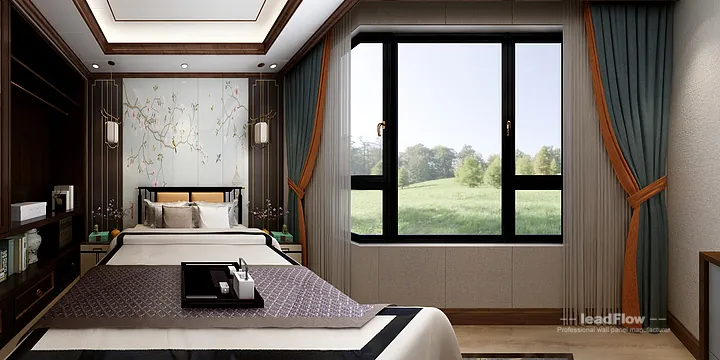 Hangzhou Apartment Featuring WPC Wall Panel | Secondary Bedroom Walls in Hangzhou, China - photo 9