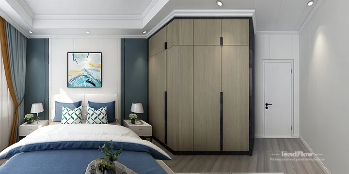 Hangzhou Apartment Interior with WPC Interior Panel &mdash; Wood Grain Accent in Hangzhou, China - photo 1