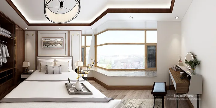 Hangzhou Apartment with WPC Interior Panel &mdash; New Chinese Oriental Feature in Hangzhou, China - photo 5