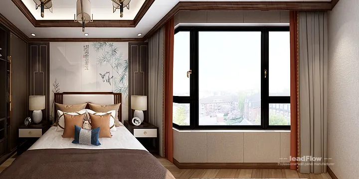 WPC Wall Panel Project: Hangzhou Apartment with guest bedroom in Hangzhou, China - photo 1