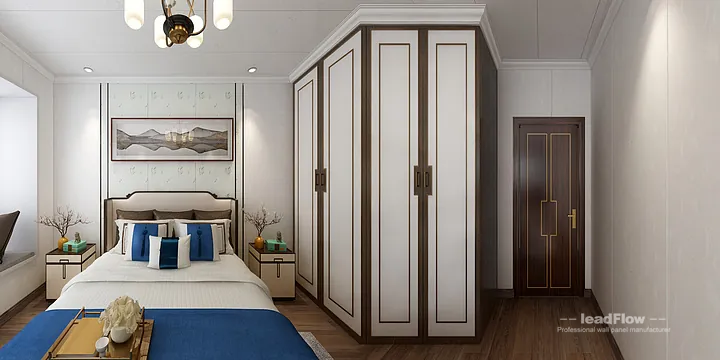 WPC Wall Panel Project: Hangzhou Apartment with guest bedroom in Hangzhou, China - photo 2