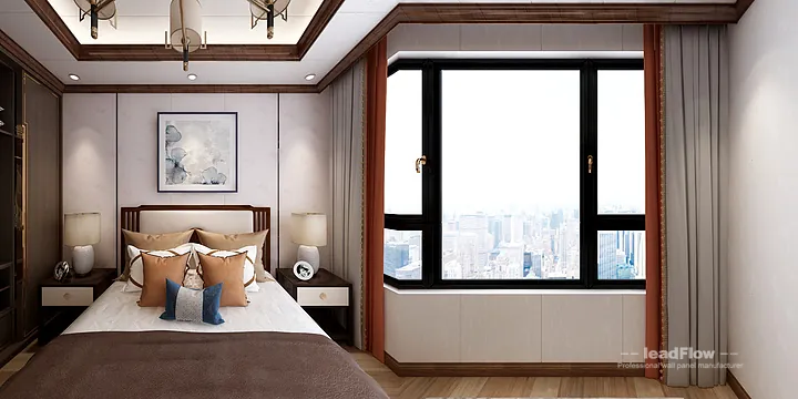 WPC Wall Panel Project: Hangzhou Apartment with guest bedroom in Hangzhou, China - photo 4