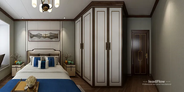 WPC Wall Panel Project: Hangzhou Apartment with guest bedroom in Hangzhou, China - photo 5