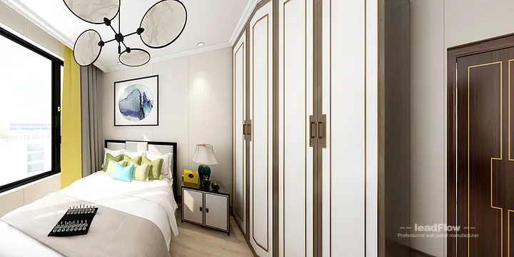 WPC Wall Panel Project: Hangzhou Apartment with guest bedroom in Hangzhou, China - photo 8
