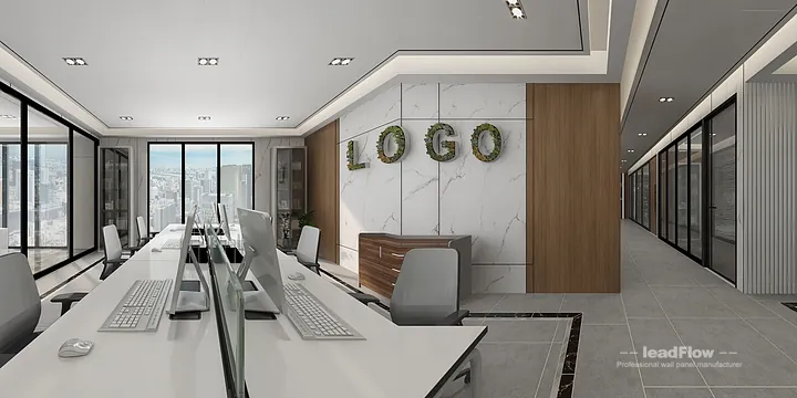 Hangzhou Office Makeover with WPC Interior Panel | Modern Wood Grain in Hangzhou, China