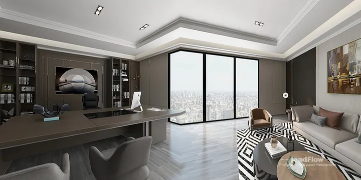 Hangzhou Office Makeover with WPC Interior Panel | Modern Wood Grain in Hangzhou, China - photo 4