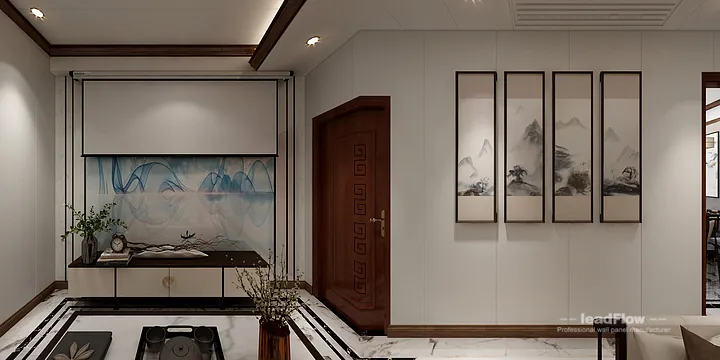 WPC Wall Cladding Apartment Case Study in Hangzhou | Modern Secondary Bedroom in Hangzhou, China - photo 2