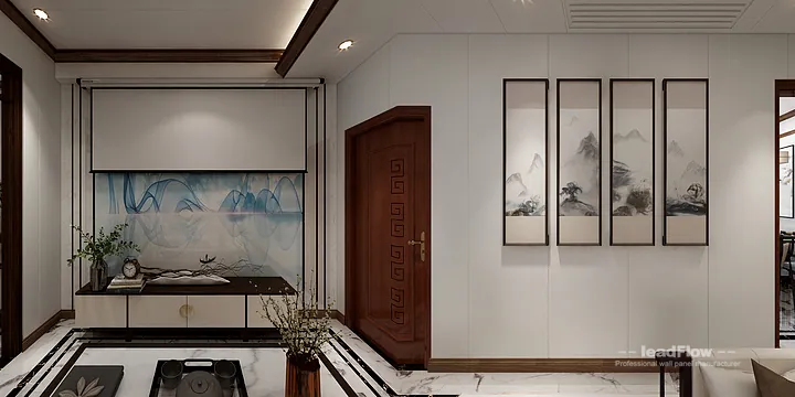 WPC Wall Cladding Apartment Case Study in Hangzhou | Modern Secondary Bedroom in Hangzhou, China - photo 4