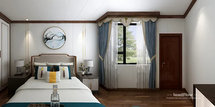 WPC Wall Cladding Apartment Case Study in Hangzhou | Modern Secondary Bedroom in Hangzhou, China - photo 5