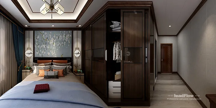 New Chinese Oriental Apartment in Hangzhou Featuring WPC Interior Panel in Hangzhou, China - photo 1