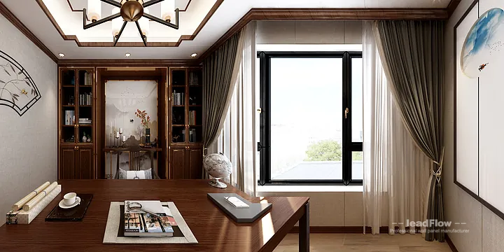 New Chinese Oriental Apartment in Hangzhou Featuring WPC Interior Panel in Hangzhou, China - photo 2