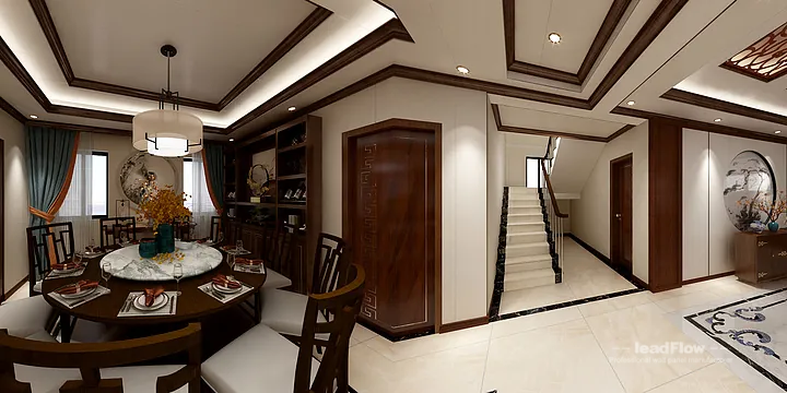 New Chinese Oriental Apartment in Hangzhou Featuring WPC Interior Panel in Hangzhou, China - photo 28
