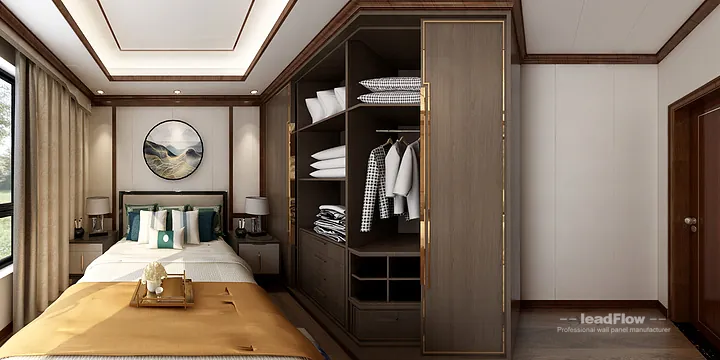 New Chinese Oriental Apartment in Hangzhou Featuring WPC Interior Panel in Hangzhou, China - photo 6