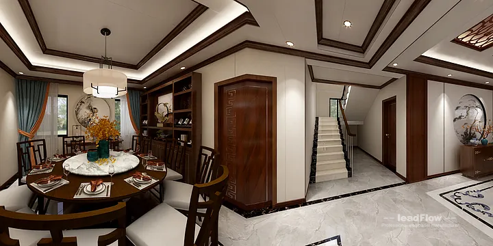 New Chinese Oriental Apartment in Hangzhou Featuring WPC Interior Panel in Hangzhou, China - photo 8