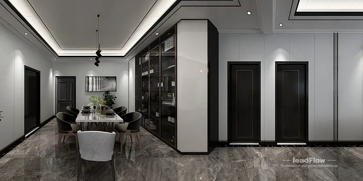 WPC Wall Cladding Apartment Inspiration in Hangzhou &mdash; Elegant Design in Hangzhou, China - photo 1
