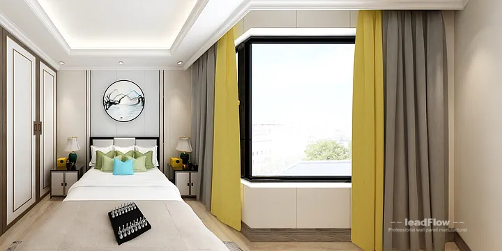 WPC Wall Cladding Project: Nanchang Apartment with Living Room in Donghu District, Nanchang, China - photo 2