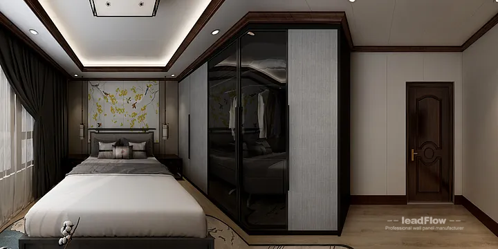 WPC Wall Cladding Project: Nanchang Apartment with Living Room in Donghu District, Nanchang, China - photo 5