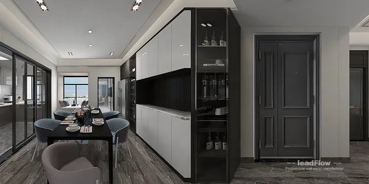 Explore WPC Interior Panel in This Hangzhou Apartment &mdash; Light Luxury Style in Hangzhou, China - photo 4