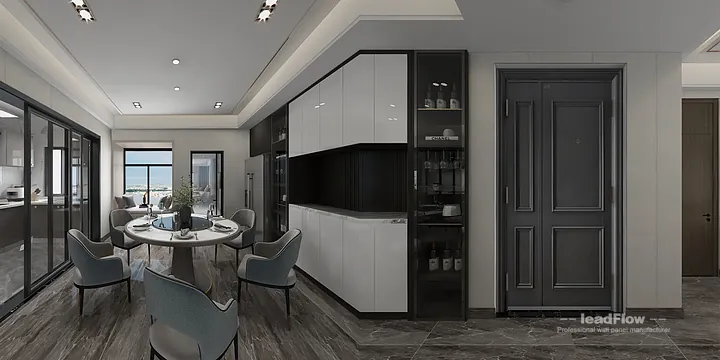 Explore WPC Interior Panel in This Hangzhou Apartment &mdash; Light Luxury Style in Hangzhou, China - photo 8