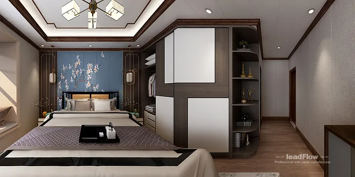 WPC Wall Panel Project: Hangzhou Apartment with Living-Dining Room in Hangzhou, China - photo 1