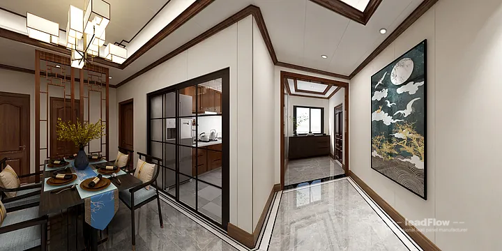 WPC Wall Panel Project: Hangzhou Apartment with Living-Dining Room in Hangzhou, China - photo 11