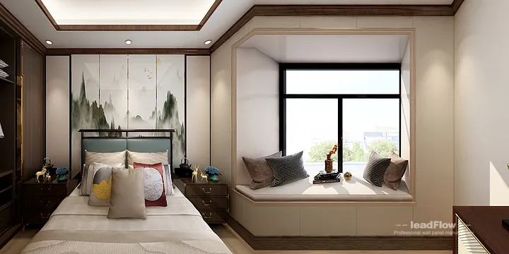 WPC Wall Panel Project: Hangzhou Apartment with Living-Dining Room in Hangzhou, China - photo 2