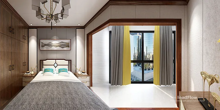 WPC Wall Panel Project: Hangzhou Apartment with Living-Dining Room in Hangzhou, China - photo 5