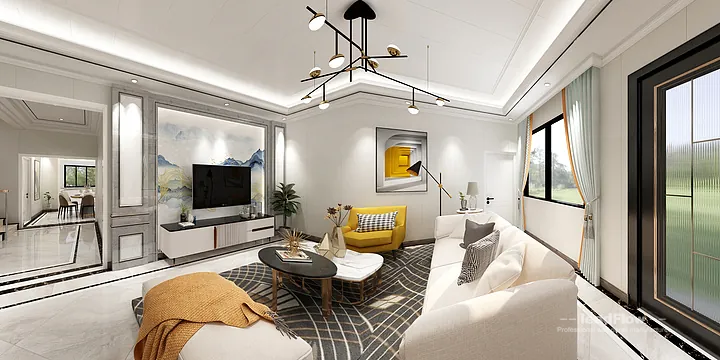 WPC Wall Panel Apartment Case Study in Hangzhou | Modern Master Bedroom in Hangzhou, China