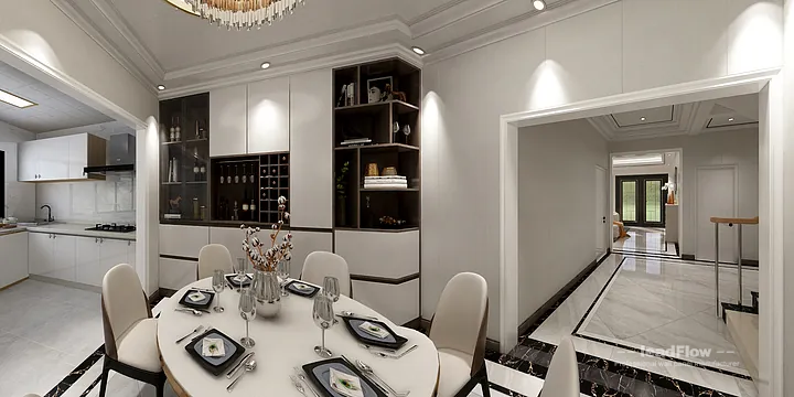 WPC Wall Panel Apartment Case Study in Hangzhou | Modern Master Bedroom in Hangzhou, China - photo 5