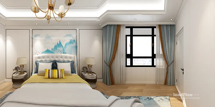 WPC Wall Panel Apartment Case Study in Hangzhou | Modern Master Bedroom in Hangzhou, China - photo 8