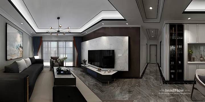 Hangzhou Apartment Featuring WPC Interior Panel | Bathroom Walls in Hangzhou, China