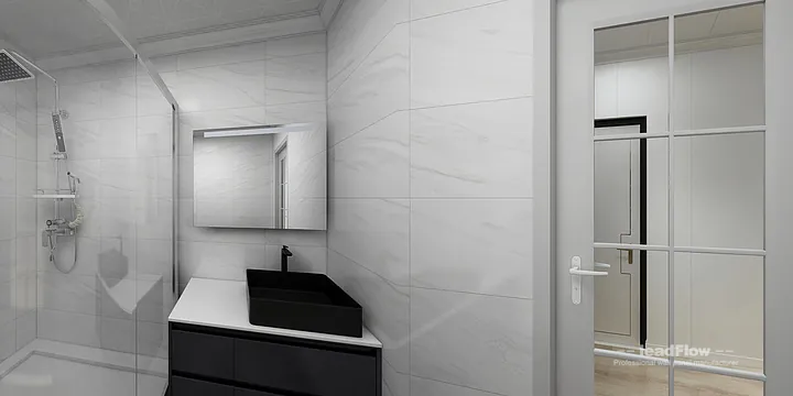 Hangzhou Apartment Featuring WPC Interior Panel | Bathroom Walls in Hangzhou, China - photo 7