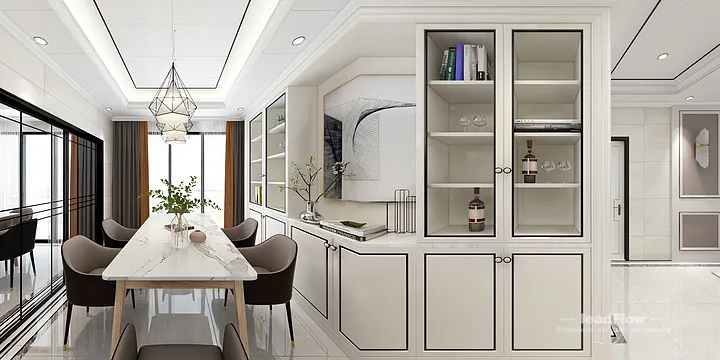 Modern Apartment Interior in Hangzhou using WPC Wall Cladding in Hangzhou, China - photo 4