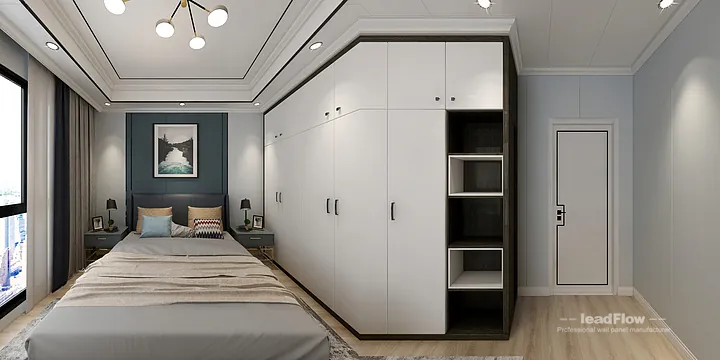 WPC Wall Cladding Apartment Case Study in Hangzhou | Modern Secondary Bedroom in Hangzhou, China - photo 3