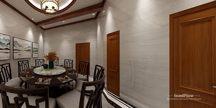 Contemporary WPC Interior Panel Project: Hangzhou Villa Interior in Hangzhou, China - photo 2