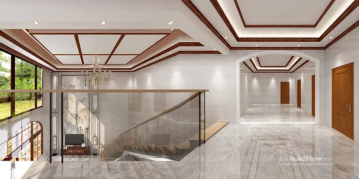 Contemporary WPC Interior Panel Project: Hangzhou Villa Interior in Hangzhou, China - photo 3