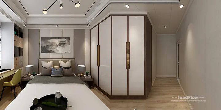 Hangzhou Apartment Featuring WPC Interior Panel | Master Bedroom Walls in Hangzhou, China - photo 1