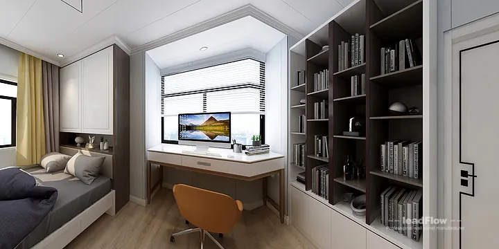 Hangzhou Apartment Featuring WPC Interior Panel | Master Bedroom Walls in Hangzhou, China - photo 2