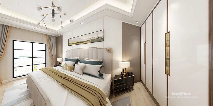 Hangzhou Apartment Featuring WPC Interior Panel | Master Bedroom Walls in Hangzhou, China - photo 5