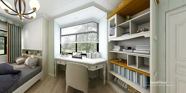 Hangzhou Apartment Featuring WPC Interior Panel | Master Bedroom Walls in Hangzhou, China - photo 9