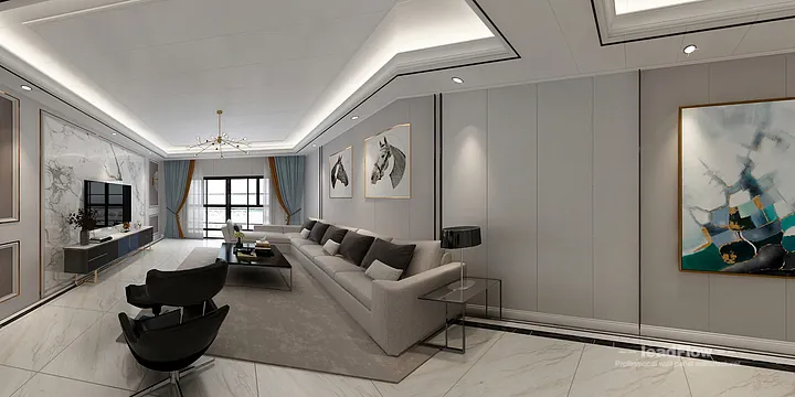 Hangzhou Apartment Featuring WPC Cladding | Modern Walls in Hangzhou, China - photo 2