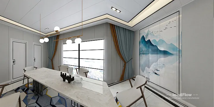 Hangzhou Apartment Featuring WPC Cladding | Modern Walls in Hangzhou, China - photo 3