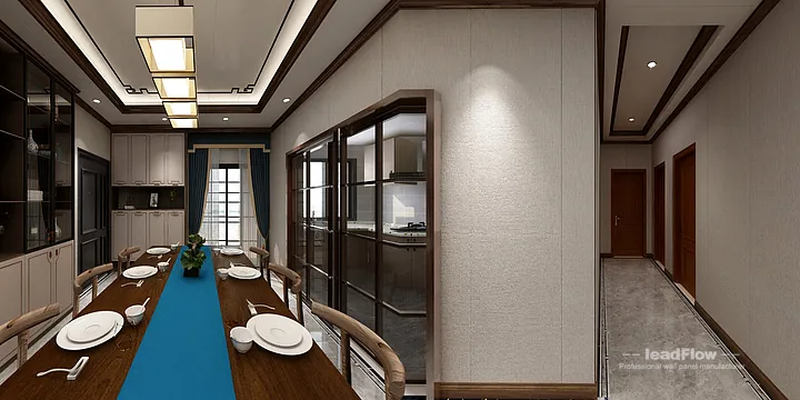 Elegant WPC Interior Panel Project: Hangzhou Apartment Interior in Hangzhou, China - photo 5