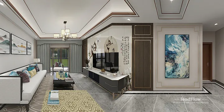 WPC Wall Cladding Project: Hangzhou Apartment with Living-Dining Room in Hangzhou, China - photo 11