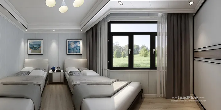 WPC Cladding Transformation: Hangzhou Apartment with Secondary Bedroom Walls in Hangzhou, China - photo 1