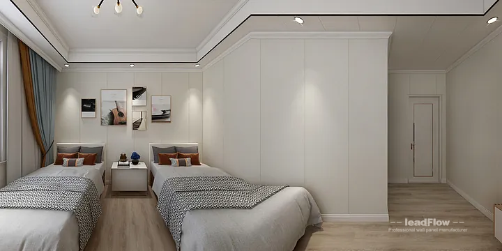 WPC Cladding Transformation: Hangzhou Apartment with Secondary Bedroom Walls in Hangzhou, China - photo 12
